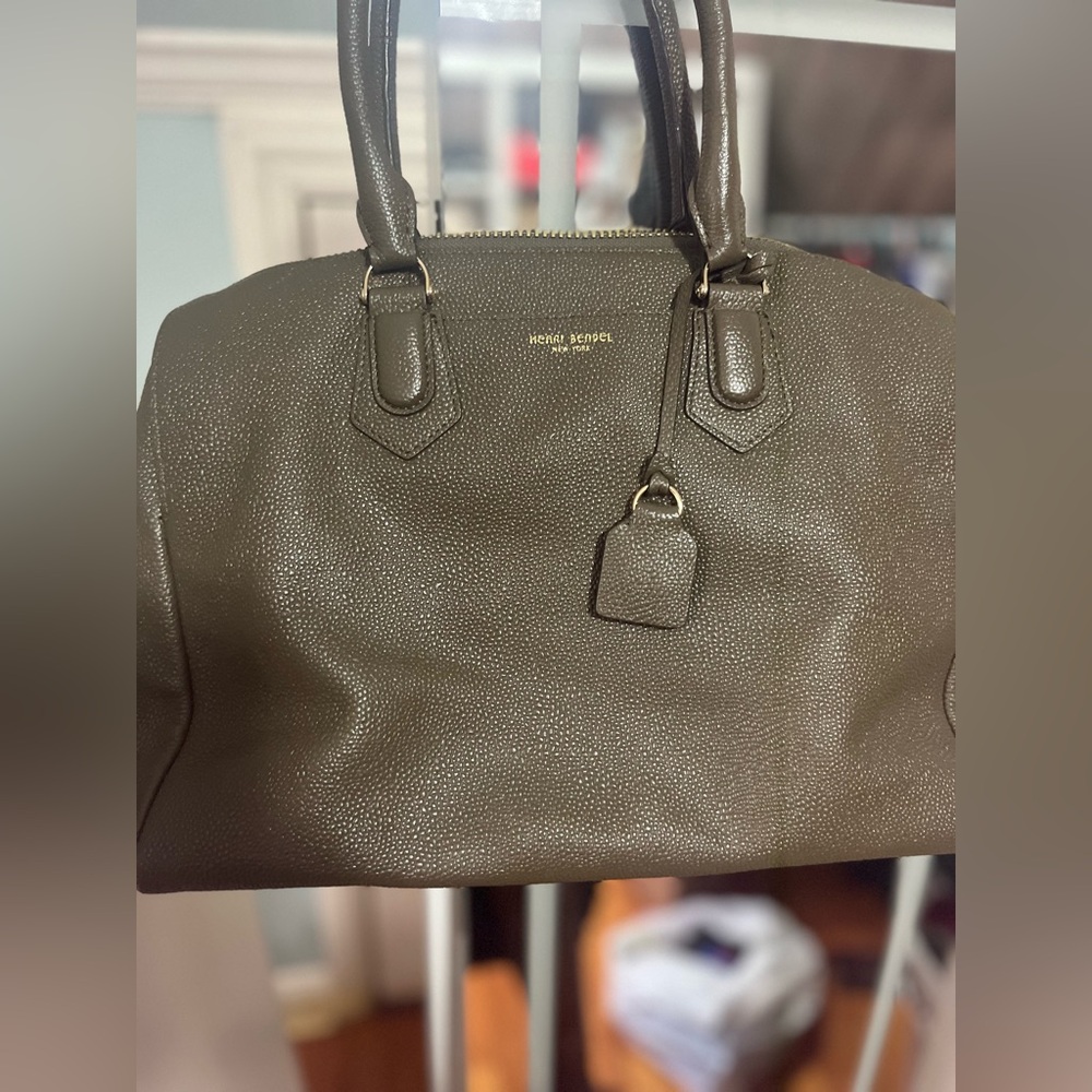Henri Bendel Olive Green Satchel